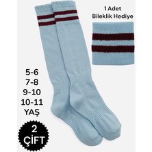 Allians Çift Renkli Çocuk Futbol Çorabı, Halı Saha Tozluk, Unisex Spor Çorap