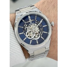 Reward Orijinal 2 Yıl Garantili 5ATM Su Geçirmezlik Lacivert Kadran Çelik Kordon Otomatik Erkek Kol Saati ILK.127.K