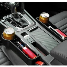 River Oto Koltuk Arası Lüx Organizer Bardaklık Araç Koltuk Arası Telefon Bardak Tutucu Sağ - Sol 2 Li Set Bardaklık