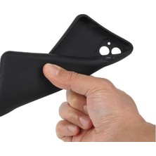 River Galaxy A24 Ile Uyumlu Z-Biye Tron Silikon Kılıf Tam Koruma Arka Kapak Siyah Renk