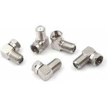 River F Konnektör L Fiş 90 Derece 5 Adet L Anten Başlığı