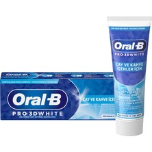 Oral-B Pro-3dw Çay  Kahve Içenler Için Diş Macunu 75ML 2 Adet