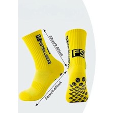 Allians Unisex Beyaz Anti Slip Kaymaz Silikon Havlu Taban Spor Çorabı