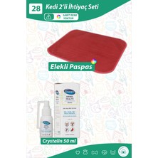 Özbience Kedi Bakım Seti 2'li, 28AĞIZ Göz Kulak Solüsyonu 50ML ve Paspasür