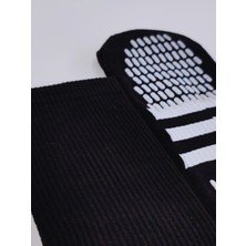 Allians Unisex Siyah Anti Slip Silikon Havlu Taban Sporcu Maç Çorabı