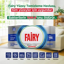Fairy Platinum 100'LÜ Antibakteriyel Yüzey Temizlik Havlusu - Beyaz