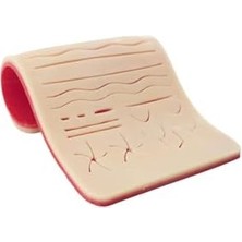 River Edulaparoskopi Silikon Dikiş Pedi 19X9 cm 7 mm Küçük Boy Eğitim Matı Simülasyon Amaçlı Dikiş Pedi