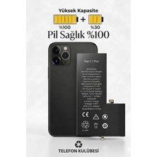 Telefon Kulübesi iphone 11 Pro Uyumlu Batarya Pil Güçlendirilmiş + Tamir Seti