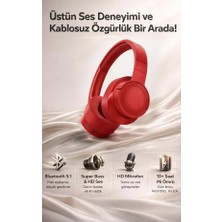 FaroxTech Kablosuz Kulak Üstü Bluetooth Kulaklık 5.1 - Yüksek Ses Kalitesi Super Bass 12 Saat Kullanım