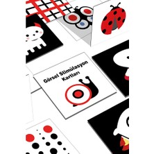 Moky Dizayn Siyah Beyaz Renkli Bebek Zeka Kartları, Yenidoğan Beyin Gelişimi Eğitici Oyuncak, 36 Adet, 3-6 Ay (4 Adet)