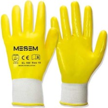 River Orijinal EL160 Sarı Deri Iş Eldiveni, 12 Çift, Tam ve Yarım Koruma