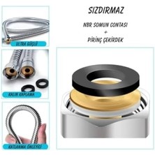 River Prinç Başlıklı Çelik Örgülü Duş Hortumu 150 cm