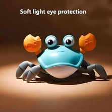 River Eğlenceli Sağa Sola Hareket Eden Oyuncak Yengeç - Emeklemeye Yardımcı Sensörlü Hareketli Şarjlı Oyuncak Yengeç (Yeşil)