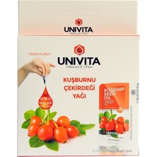 River Unıvıta %100 Doğal Soğuk Sıkım Kuşburnu Çekirdeği Yağı - Rosehip Seed Oil 3 ml x 6 Adet