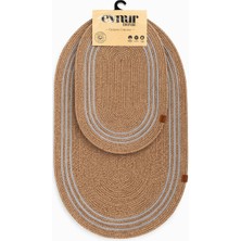 Evnur Home Hasır Klozet Takımı 2\'li Oval