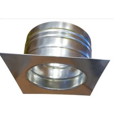 Renuzu Isı Yalıtımlı Yanmaz  Plakalı Boru Baca Çıkışı (Ağaç Ev, Konteyner ) 200 mm Çap 13 Lük Boruya Uymaz