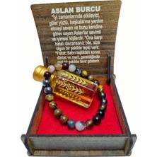 Tasarım Aslan Burcu Doğal Taş Bileklik ve Kokusu