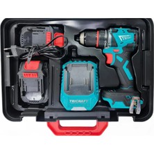 Tricraft Şarjlı Darbeli Matkap 13 mm 70 Nm