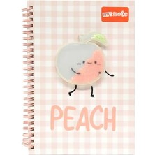 River A5 Spiralli Şeftali Desenli Defter 60 Yp