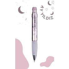 River Deep Mekanik Kursun Klm 07MM Metalık Roze Ay-Yıldız Deseni