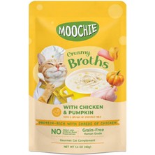 Hnrlishp Moochie Çorba Kedi Ödülü Tavuk-Balkabaği 40 gr x 4 Adet