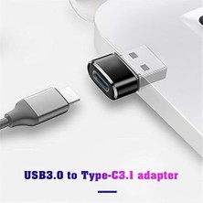 River USB 3.0 Erkek – Type-C 3.1 Dişi Otg Dönüştürücü Adaptör – Yüksek Hızlı Veri Aktarımı ve Şarj, Evınto