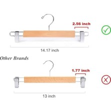 River 5 Adet Mandallı Ahşap Etek ve Pantolon Askısı,şort,çamaşır,kıyafet Askısı,mandallı Ahşap Askı (5 Adet)