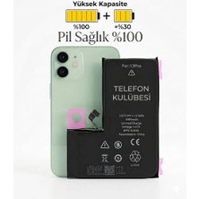 Telefon Kulübesi iphone 13 Pro Uyumlu Batarya Pil Güçlendirilmiş + Tamir Seti
