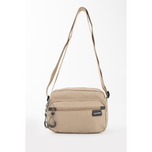 Oldso Sanmorris Kadın Suya Dayanıklı Paraşüt Kumaş Çok Gözlü Çapraz Askılı El ve Omuz Çantası