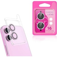 River Zore Ile Uyumlu 16 16 Plus Cl-06 Kamera Lens Koruyucu Pembe