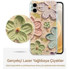 River Ysm Coll. Uyumlu Yağlı Boya Resim Çiçekli Kamera Korumalı Tpu Silikon Telefon Kılıfı – Dayanıklı, Şık, Ince Tasarım, Hassas Uyum, Yükseltilmiş Kenar Koruması (11 Meadow)