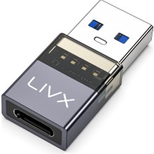 River USB 3.2 To Type C Çevirici Dönüştürücü Otg 10GBPS 60W Ultra Hızlı Şarj ve Veri Aktarımı Otgdf