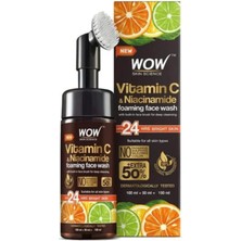 River Wow Skin Science C Vitamini Yüz Yıkama Köpüğü Fırçalı Yüzde Doksan Sekiz Doğal Içerik Aydınlatıcı, Derin Temizlik, 150ML