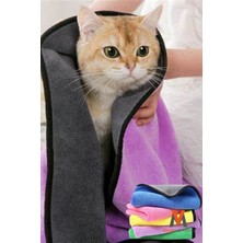 Özbience Yumuşak ve Emici Mikrofiber Kedi Köpek Kurulama Havlusu 30X60 cm
