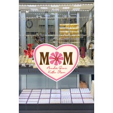 New Jargon Mom Anneler Günü Kutlu Olsun Cam Vitrin Stickerı 50CM