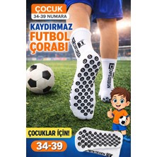 Allians Çocuklar Için Kaydırmaz, Ter Emici Futbol Çorabı, Konç Halısaha Seti