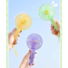 River Mini Şarjlı El Fanı Taşınabilir Şarjlı Portatif Soğutucu Vantilatör Mini Klima Sarı