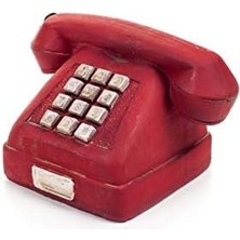 River Nostaljik Kırmızı Telefon Biblo