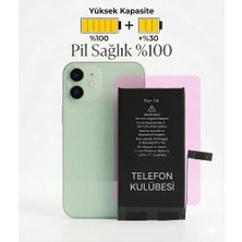 Telefon Kulübesi iphone 14 Uyumlu Batarya Pil Güçlendirilmiş + Tamir Seti