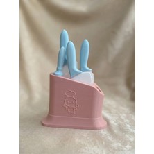 Mibe.co Minik Şeflerin Ilk Mutfak Seti: Eğitici Oyuncak Bıçak Standı Eğitici Oyuncak