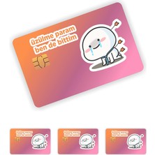 River Aksesuar 4 Adet Qubby Üzülme Param Kart Kaplama Kart Etiketi