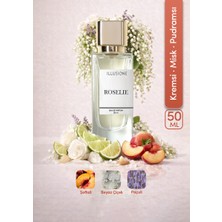 ILLUSIONE Roselie Edp Kadın Parfüm 50ML | Kremsi-Misk-Pudramsı | Şeftali, Beyaz Çiçek, Paçuli