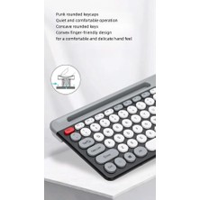 River Bluetooth Klavye Mouse Kablosuz Klavye ve Rgb Mouse Set 2.4g Bluetooth ve Batarya Taşınabilir Hafif ve Ince Tasarım ZYG-806