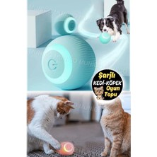 Özbience Renkli Otomatik Dönen Top Kedi Oyuncağı, Eğlenceli ve Interaktif Eğlence