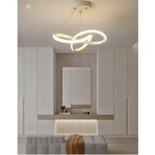 Allians Modern Beyaz Sarkıt LED Avize, Salon, Mutfak ve Oda Aydınlatması