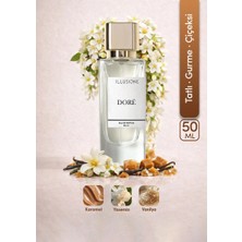 ILLUSIONE Doré Edp Kadın Parfüm 50ML  | Tatlı-Gurme-Çiçeksi| Karamel, Yasemin, Vanilya