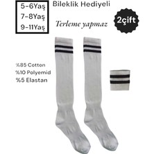 Allians Çift Renkli Çemberli Unisex Çocuk Futbol Halı Saha Maç Çorabı Tozluk