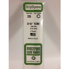 Evergreen 226 4,80*355 mm Yuvarlak PROFIL-4ADET -Beyaz