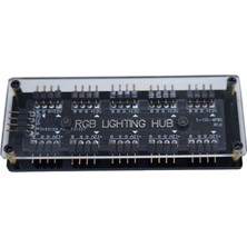 Keepro Rgb LED Fan Şerit Hub Splitter 10 Port 12V 4 Pin Kablo Çoklayıcı