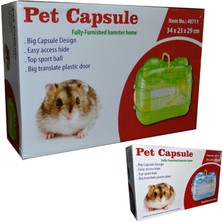 Qhpet Hnrlishp Pet Capsule Akrilik Hamster Kafesi